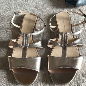 Flat sandal, Charles & Keith used.